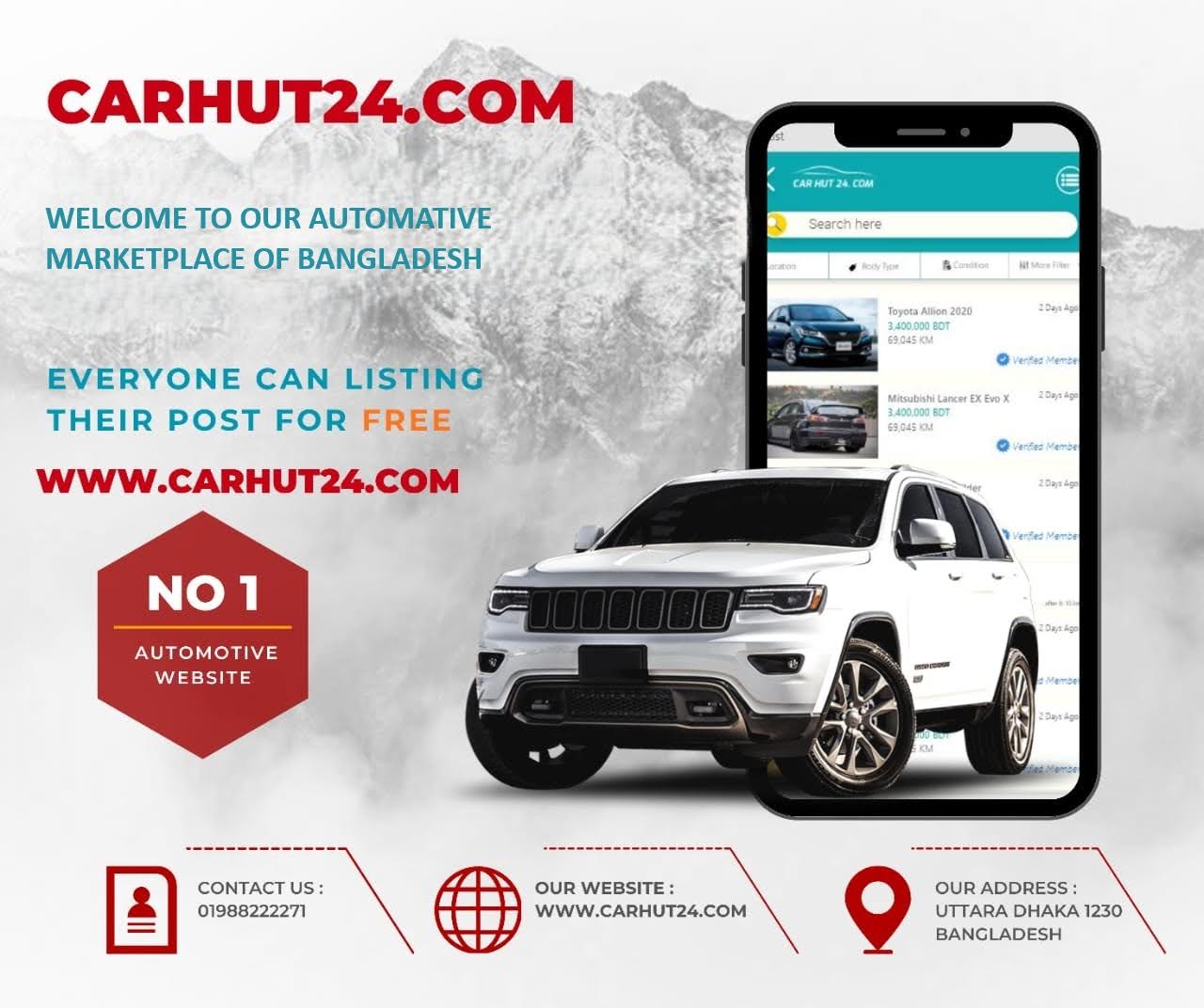 Car Hut 24 - Bangladesh's No.1 Automotive Marketplace